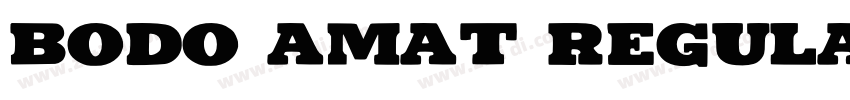 Bodo Amat Regular字体转换